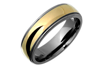 Titanium & 14K Yellow Gold Ring Alain Raphael