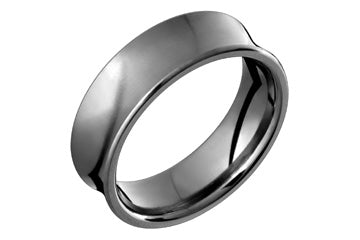 Titanium Concave Shaped Ring Alain Raphael