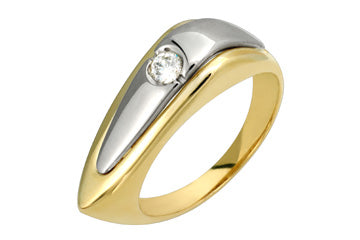 1/5 Carat Diamond Two Tone Ring