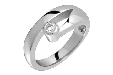 1/10 Carat White Gold 14K Diamond Ring